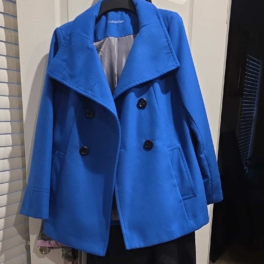 Calvin Klein Women's Vibrant Blue Peacoat